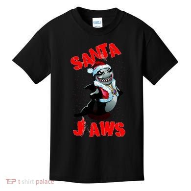 Santa Jaws Christmas Kids T-Shirt