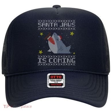 Santa Jaws Is Coming Ugly Christmas Hat