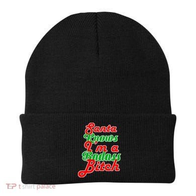 Santa Knows I'm A Badass B*tch Beanie
