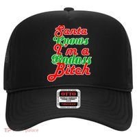 Santa Knows I'm A Badass B*tch Hat thumb 0