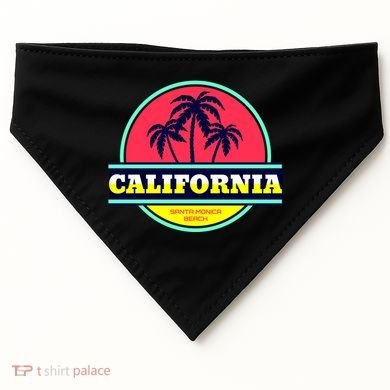 Santa Monica Beach USA-Made Doggie Bandana
