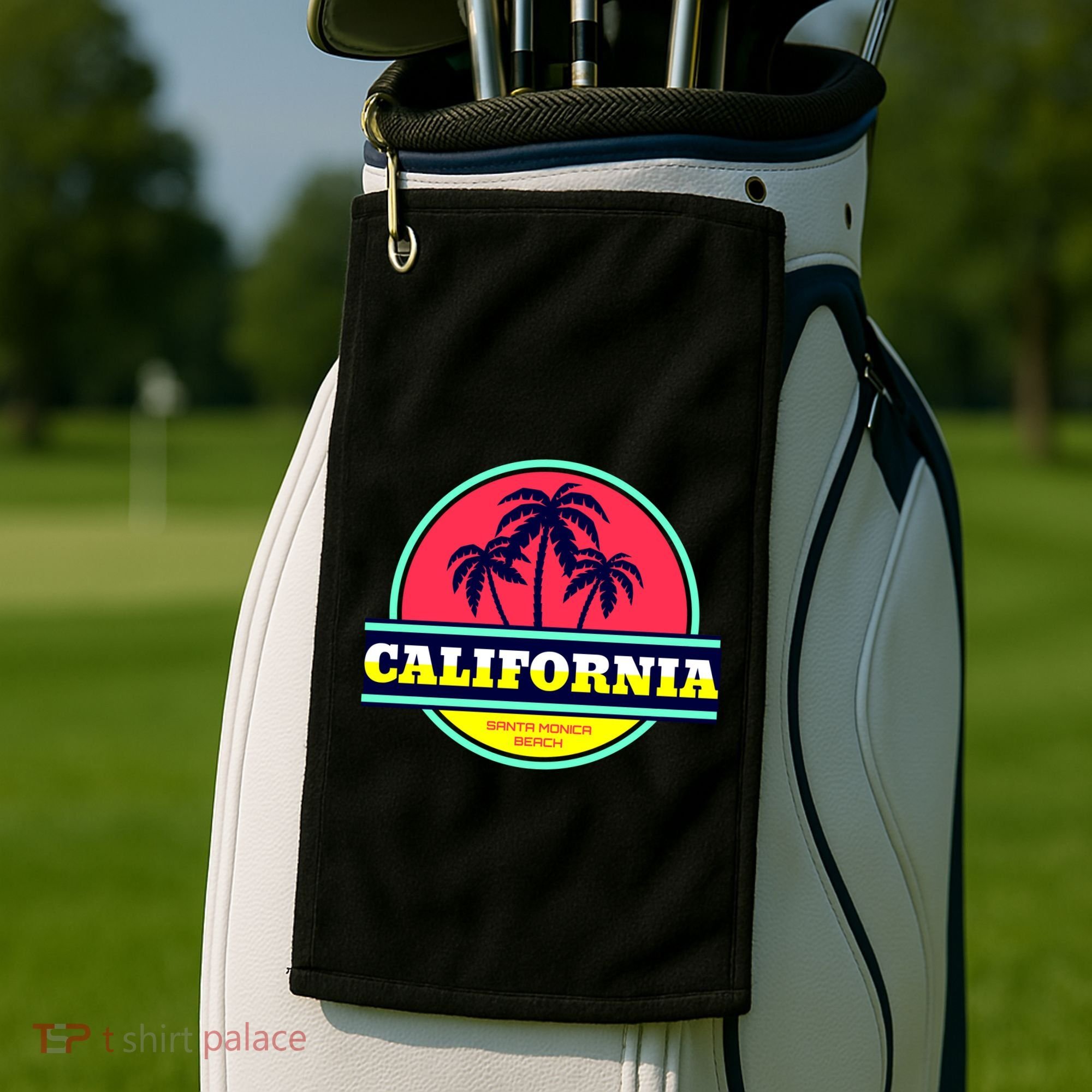Santa Monica Beach Golf Towel