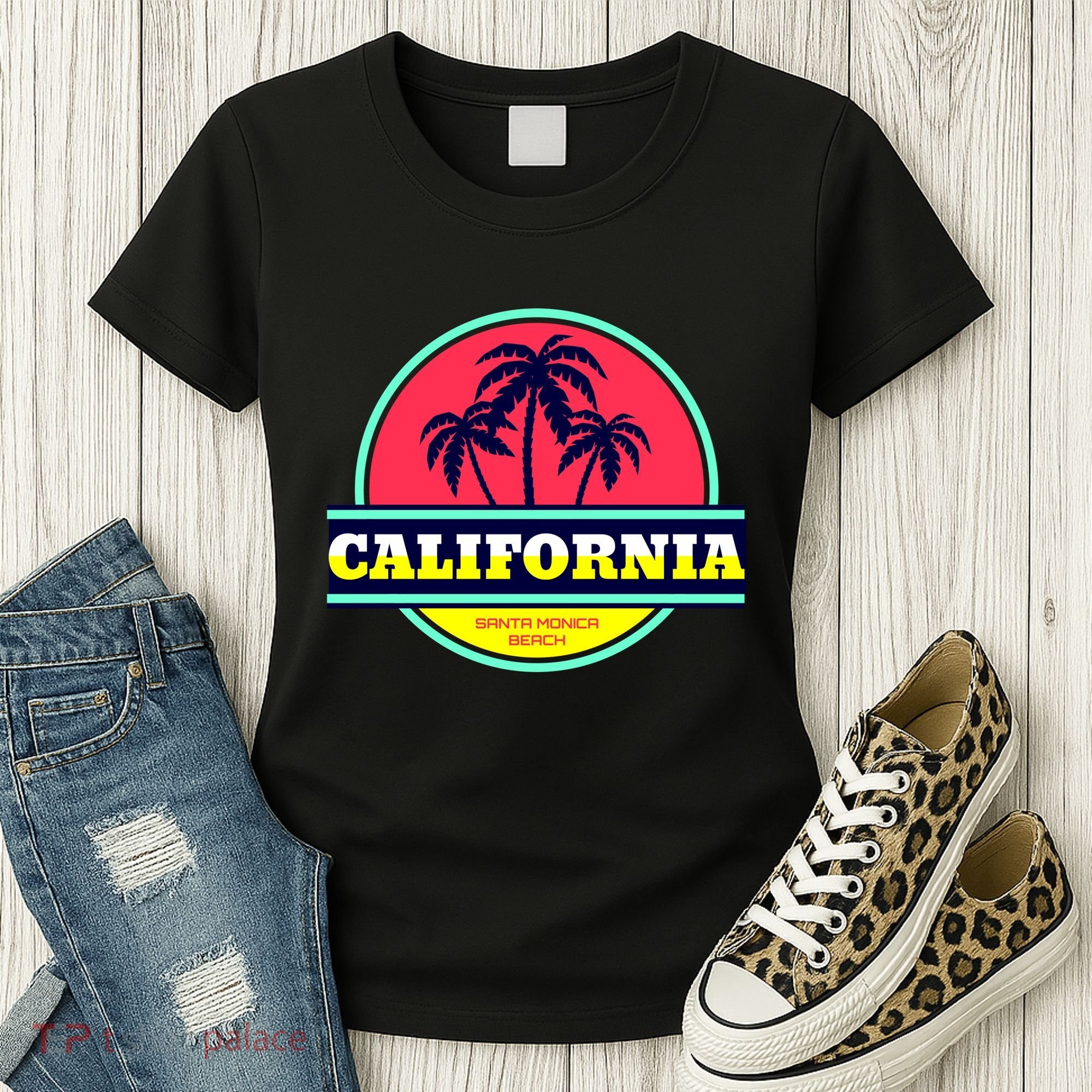 Santa Monica Beach Women's T-Shirt