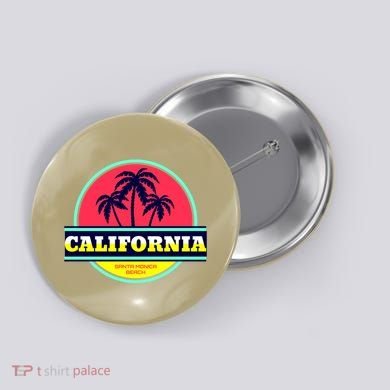 Santa Monica Beach Button