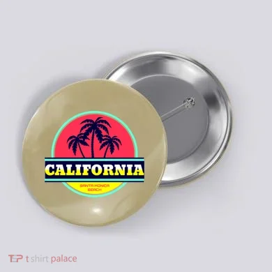 Santa Monica Beach Button