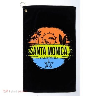 Santa Monica California Golf Towel