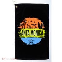 Santa Monica California Golf Towel thumb 0