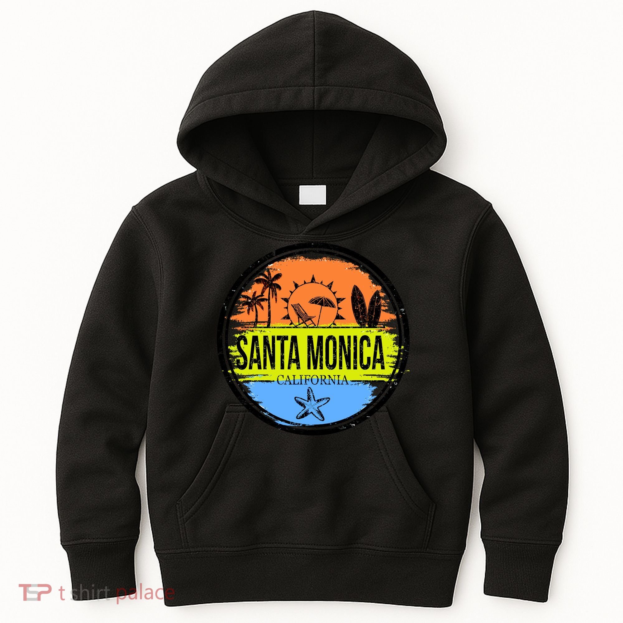 Santa Monica California Kids Hoodie