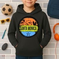 Santa Monica California Kids Hoodie thumb 2
