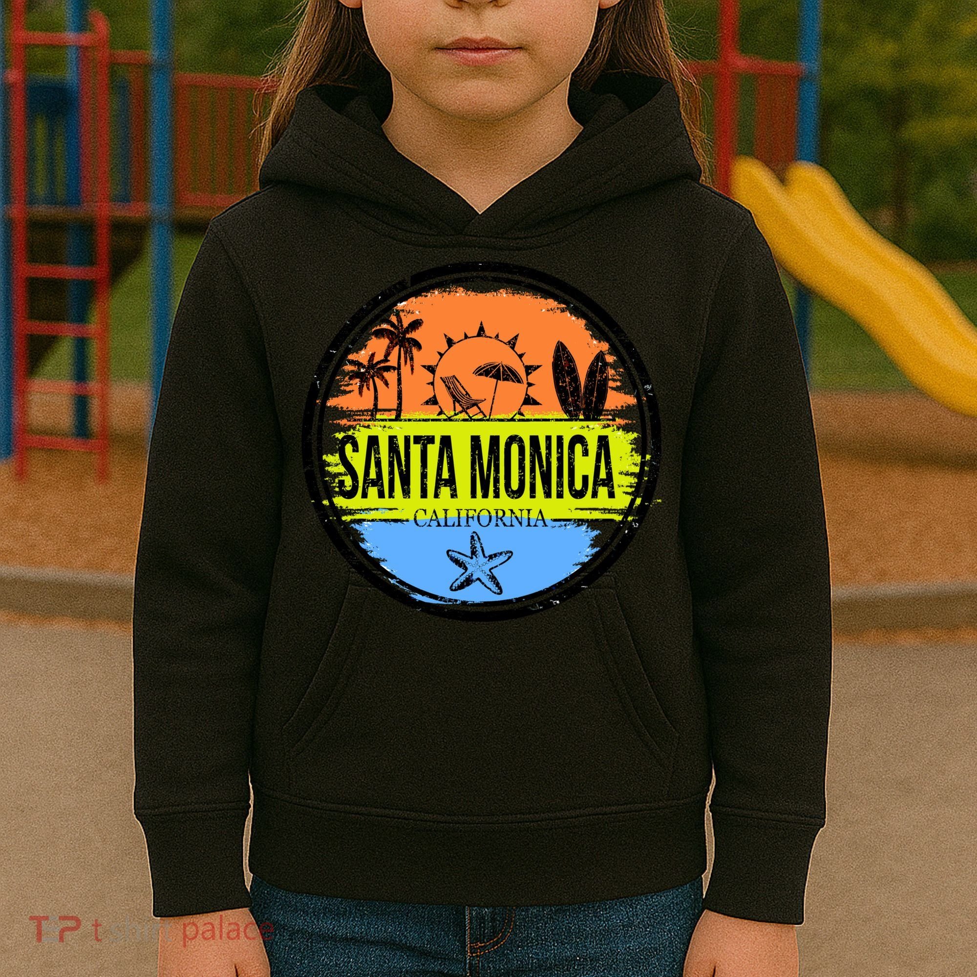 Santa Monica California Kids Hoodie