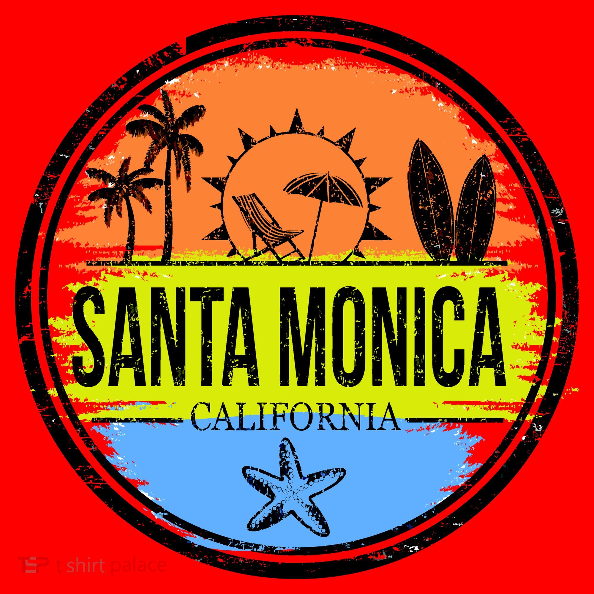 Santa Monica California Santa Hat