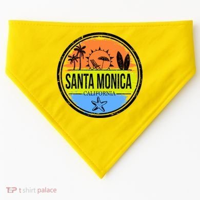 Santa Monica California USA-Made Doggie Bandana