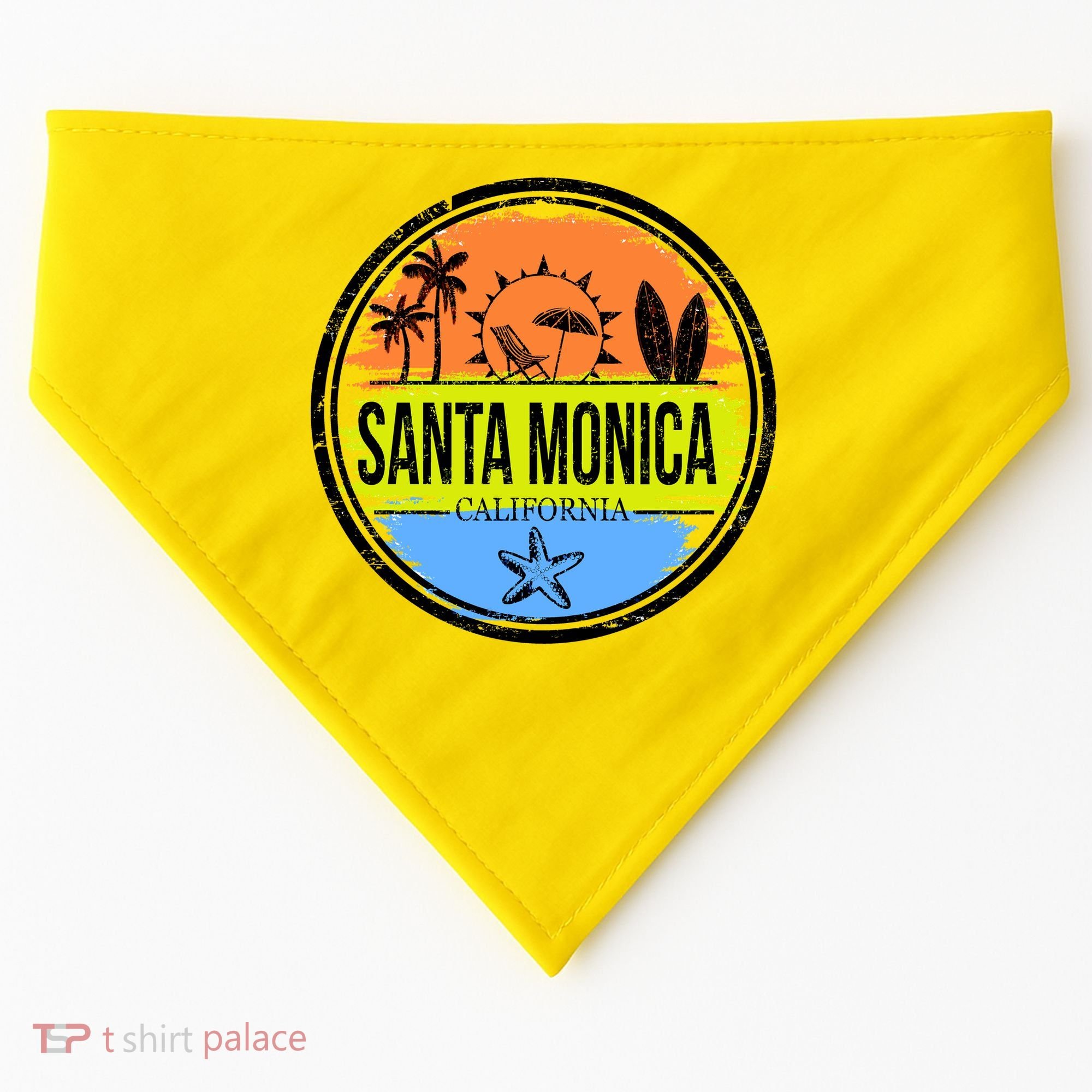 Santa Monica California USA-Made Doggie Bandana