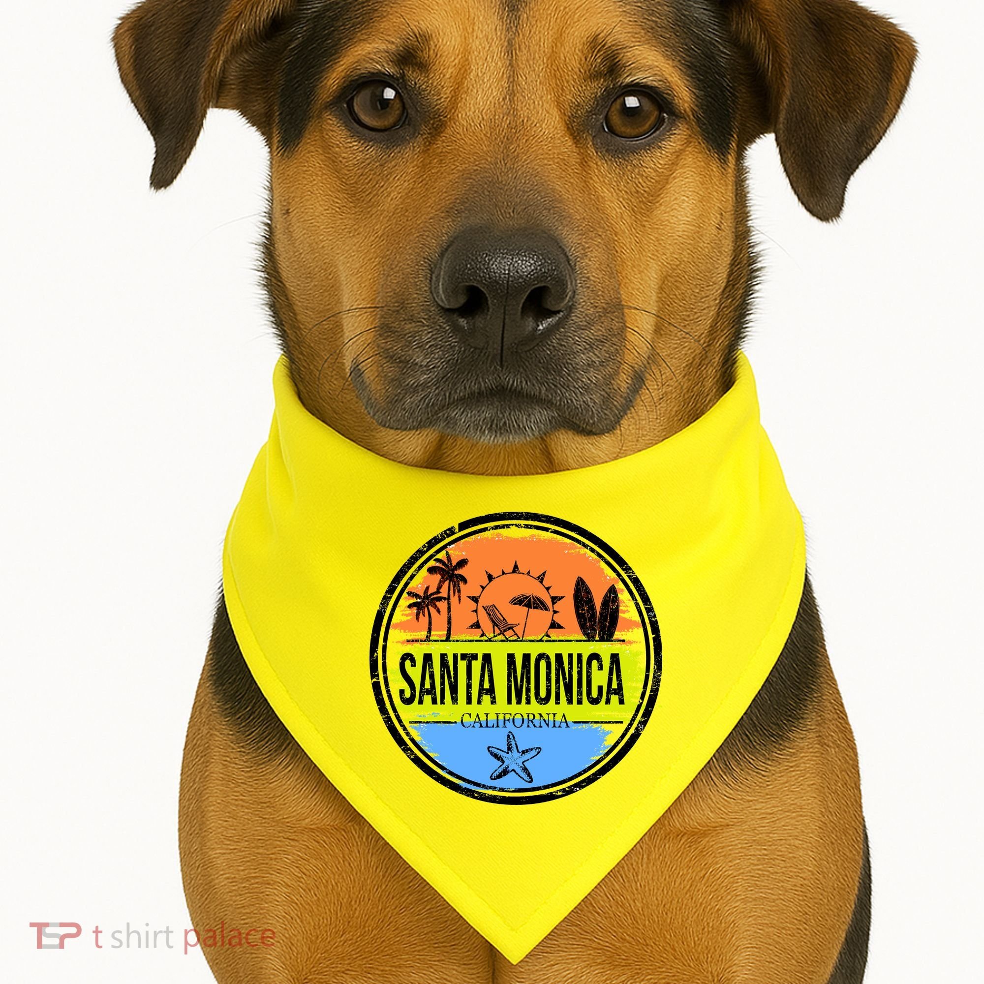 Santa Monica California USA-Made Doggie Bandana