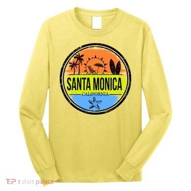 Santa Monica California Long Sleeve Shirt