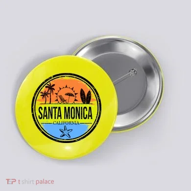 Santa Monica California Button