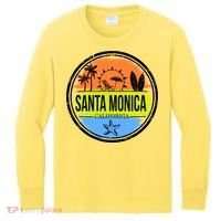 Santa Monica California Kids Long Sleeve Shirt thumb 0