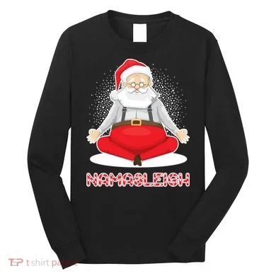 Santa Namasleigh Long Sleeve Shirt