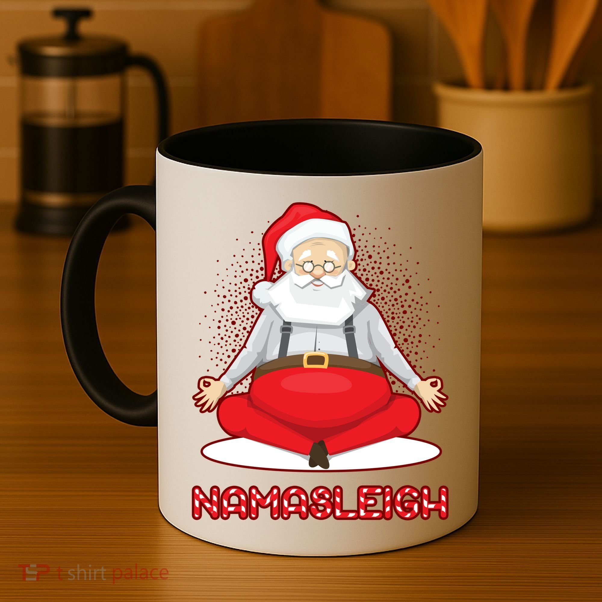 Santa Namasleigh Coffee Mug