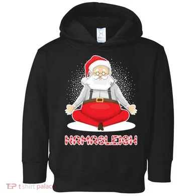 Santa Namasleigh Toddler Hoodie