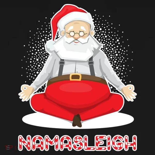 Santa Namasleigh Toddler Hoodie