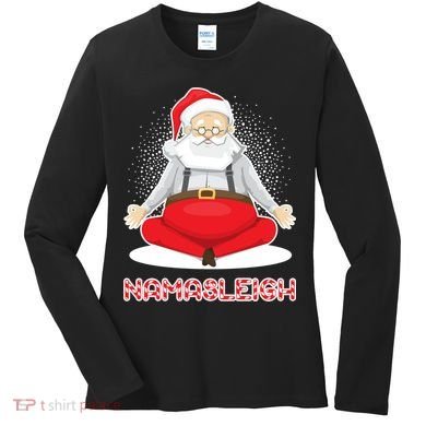 Santa Namasleigh Women's Long Sleeve Shirt