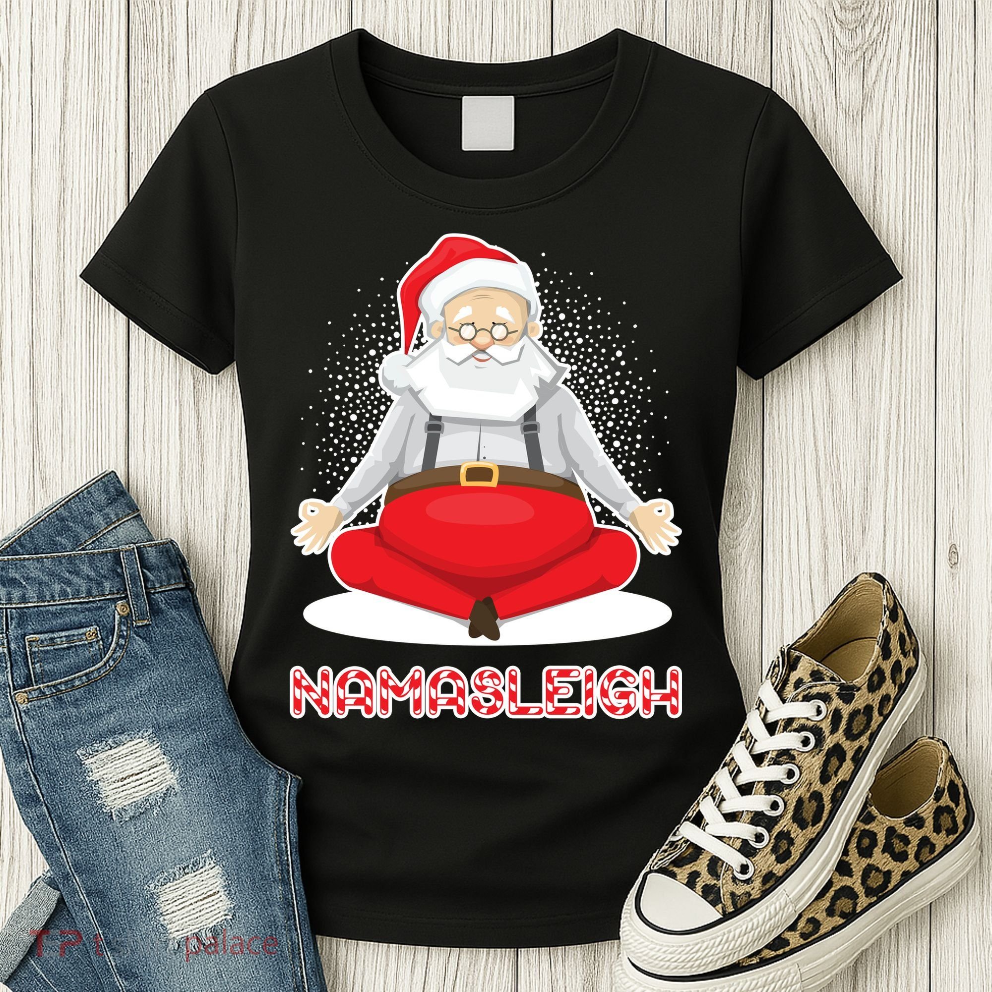Santa Namasleigh Women's T-Shirt