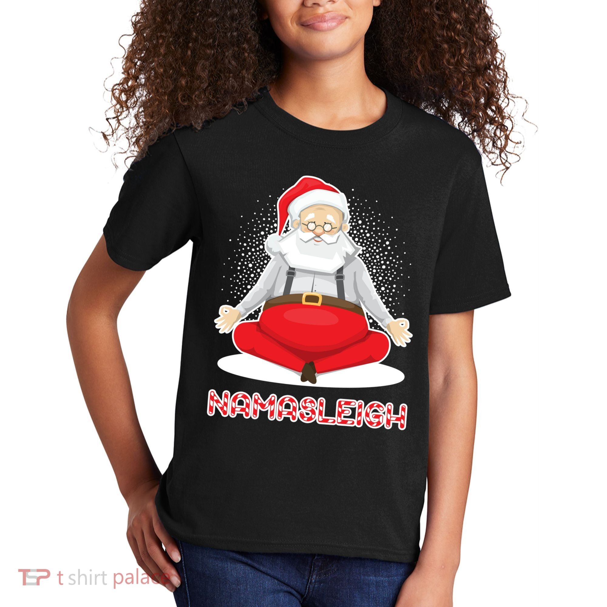 Santa Namasleigh Kids T-Shirt
