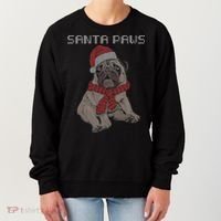 Santa Paws Pug Women's Sweatshirt thumb 0