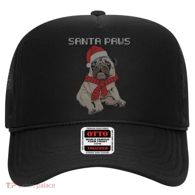 Santa Paws Pug Hat