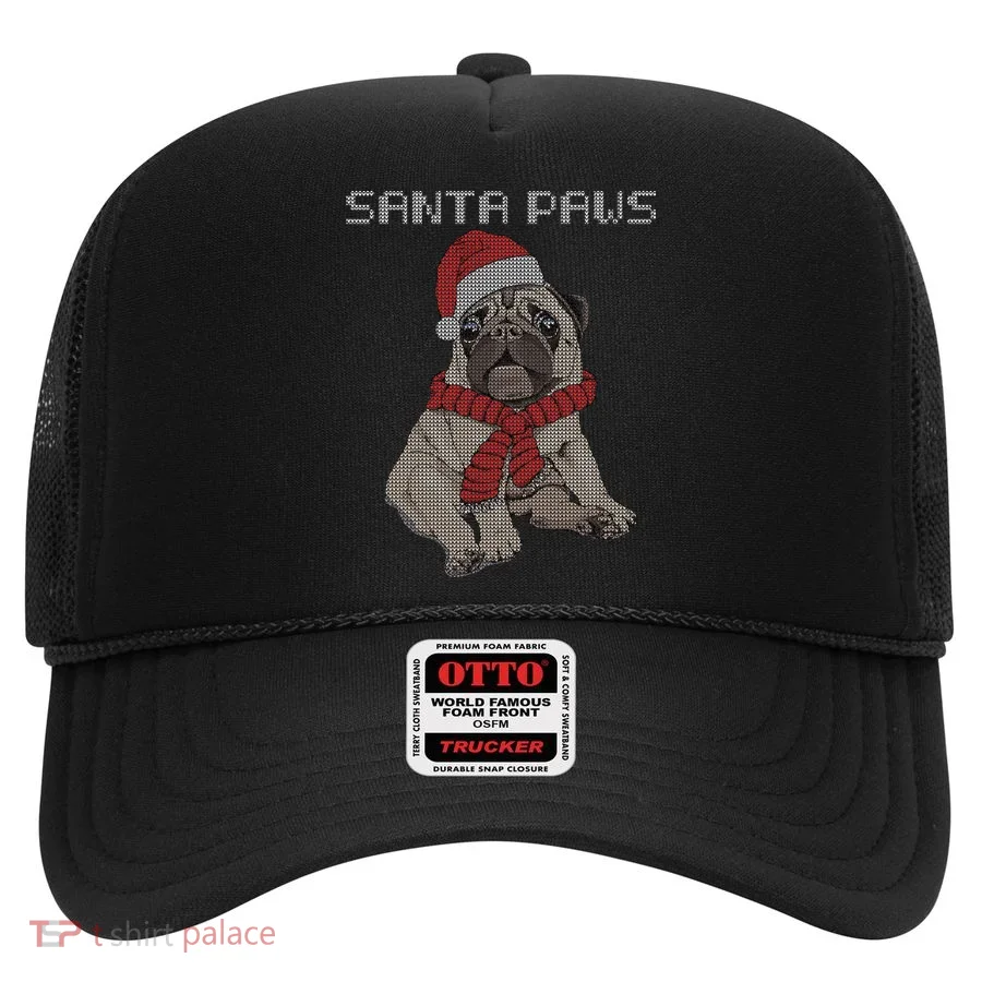 Santa Paws Pug Hat