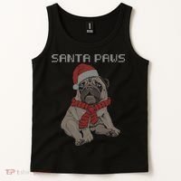 Santa Paws Pug Tank Top thumb 2