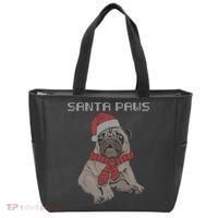 Santa Paws Pug Tote Bag thumb 0