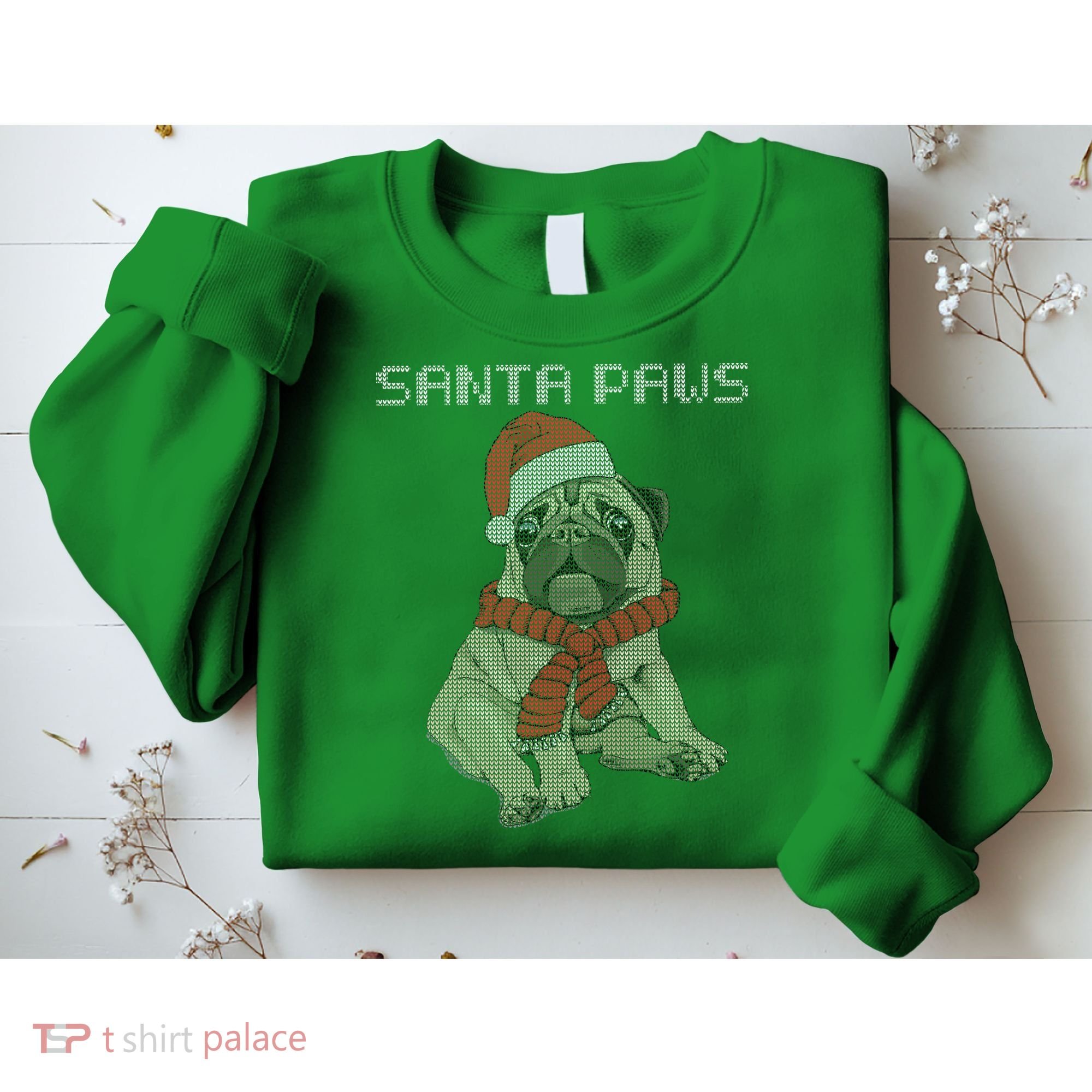 Santa Paws Pug Sweatshirt