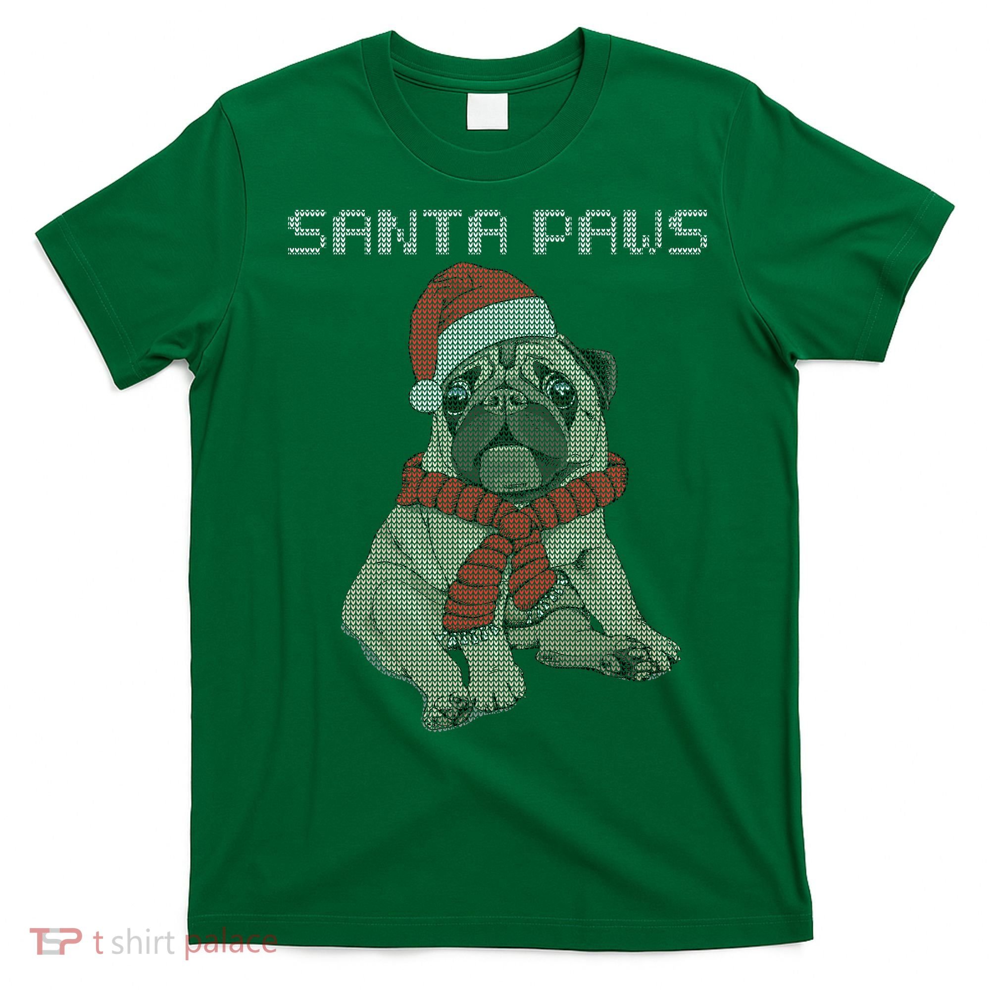 Santa Paws Pug T-Shirt