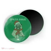 Santa Paws Pug Magnet thumb 0