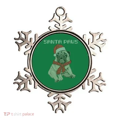 Santa Paws Pug Ornament