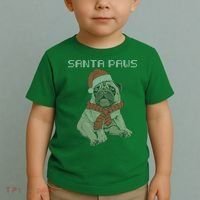 Santa Paws Pug Toddler T-Shirt thumb 2