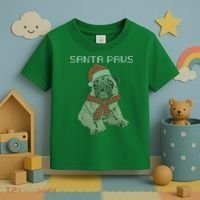 Santa Paws Pug Toddler T-Shirt thumb 3