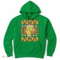 Santa Pizza Lover Ugly Christmas Sweater Hoodie thumb 0