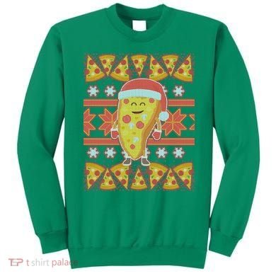 Santa Pizza Lover Ugly Christmas Sweater Sweatshirt