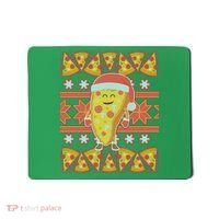 Santa Pizza Lover Ugly Christmas Sweater Mousepad thumb 0