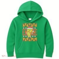 Santa Pizza Lover Ugly Christmas Sweater Kids Hoodie thumb 0