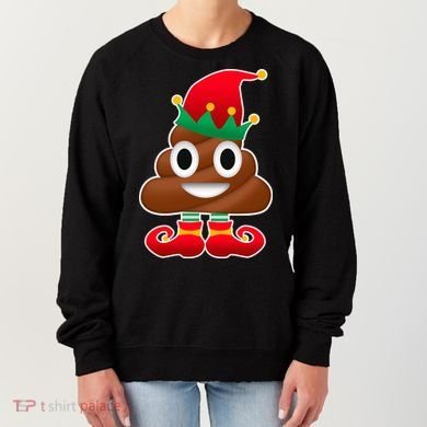 Santa Poop Emoji Christmas Women's Sweatshirt
