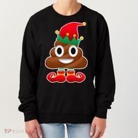 Santa Poop Emoji Christmas Women's Sweatshirt thumb 0