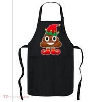 Santa Poop Emoji Christmas Apron thumb 0