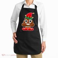 Santa Poop Emoji Christmas Apron thumb 2