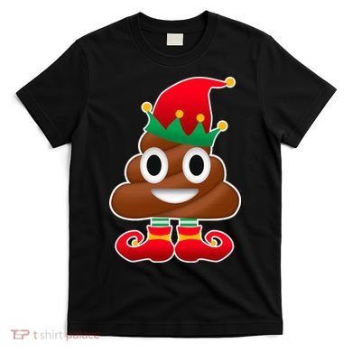 Santa Poop Emoji Christmas T-Shirt