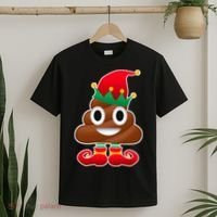 Santa Poop Emoji Christmas T-Shirt thumb 2