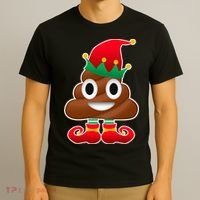 Santa Poop Emoji Christmas T-Shirt thumb 3